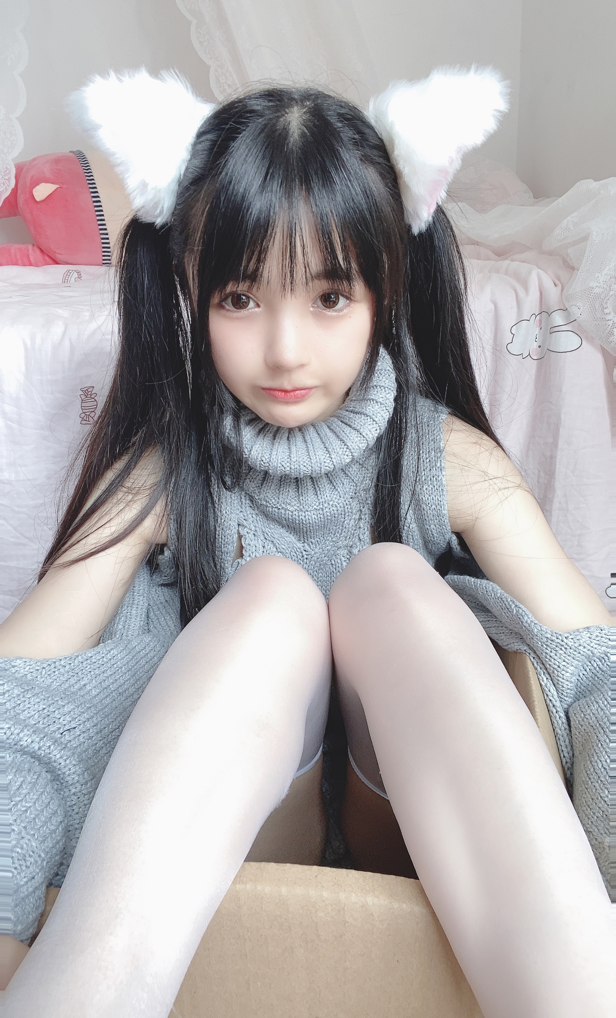 桜井宁宁 - NO.016 白い猫ちゃん [50P1V]-XikXak